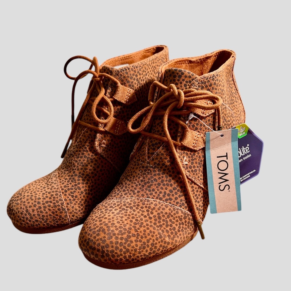 TOMS Women’s Lace-Up Ankle Boots Booties‎ Size 8 – NWT